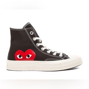 Comme des Garçons Play Converse High Top Sneakers 37.5